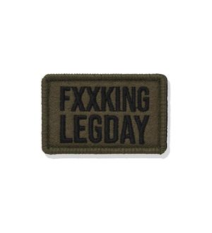 짱재 FXXKING LEG DAY 와펜 패치 카키 U2ECV2310KH