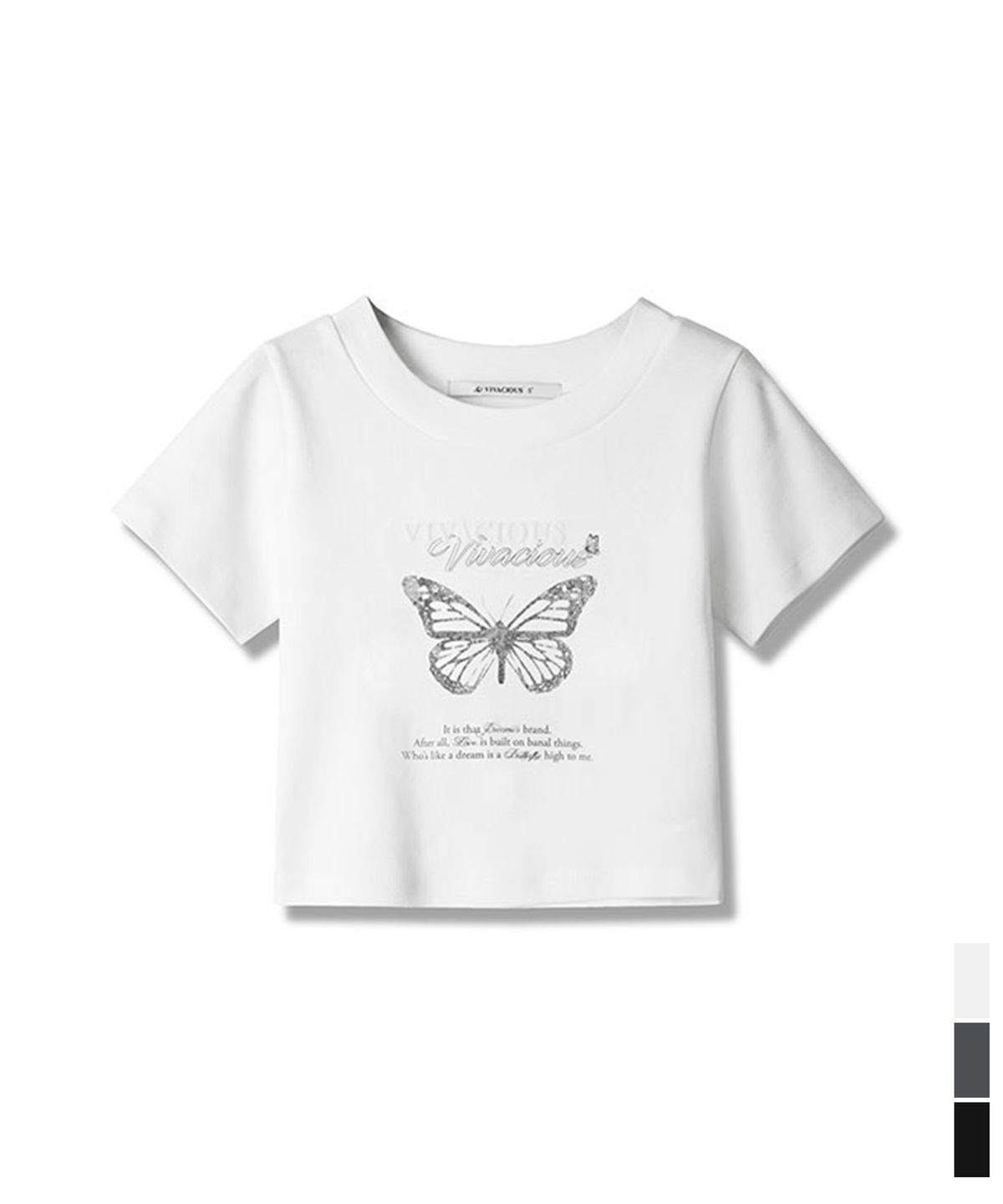 비바셔스(VIVACIOUS) History Crop T-shirt - 3COL