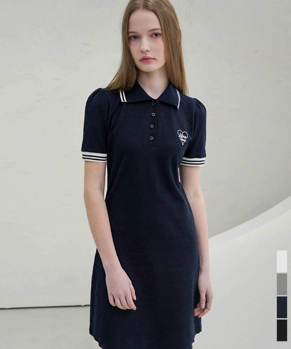 비바셔스(VIVACIOUS) Petit Collar Onepiece - 4COL