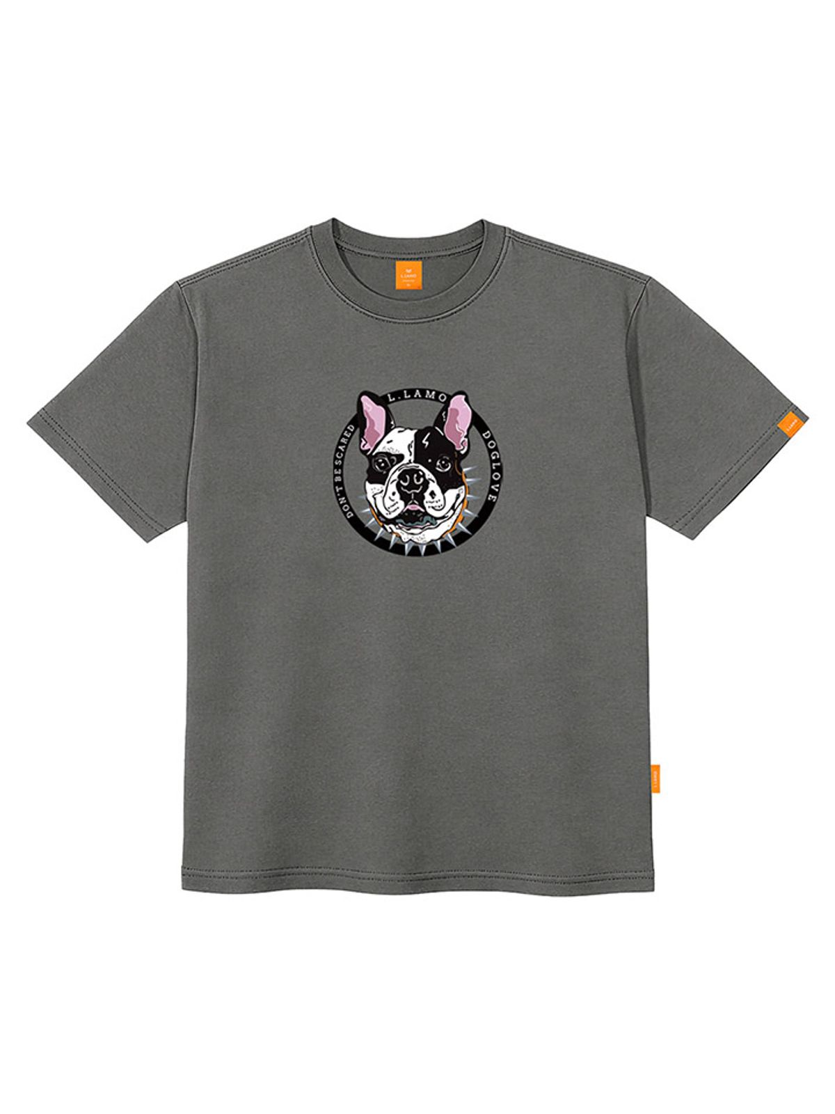 엘라모(LLAMO) 도그러브 반팔티셔츠 남녀공용 빅사이즈 S~4XL