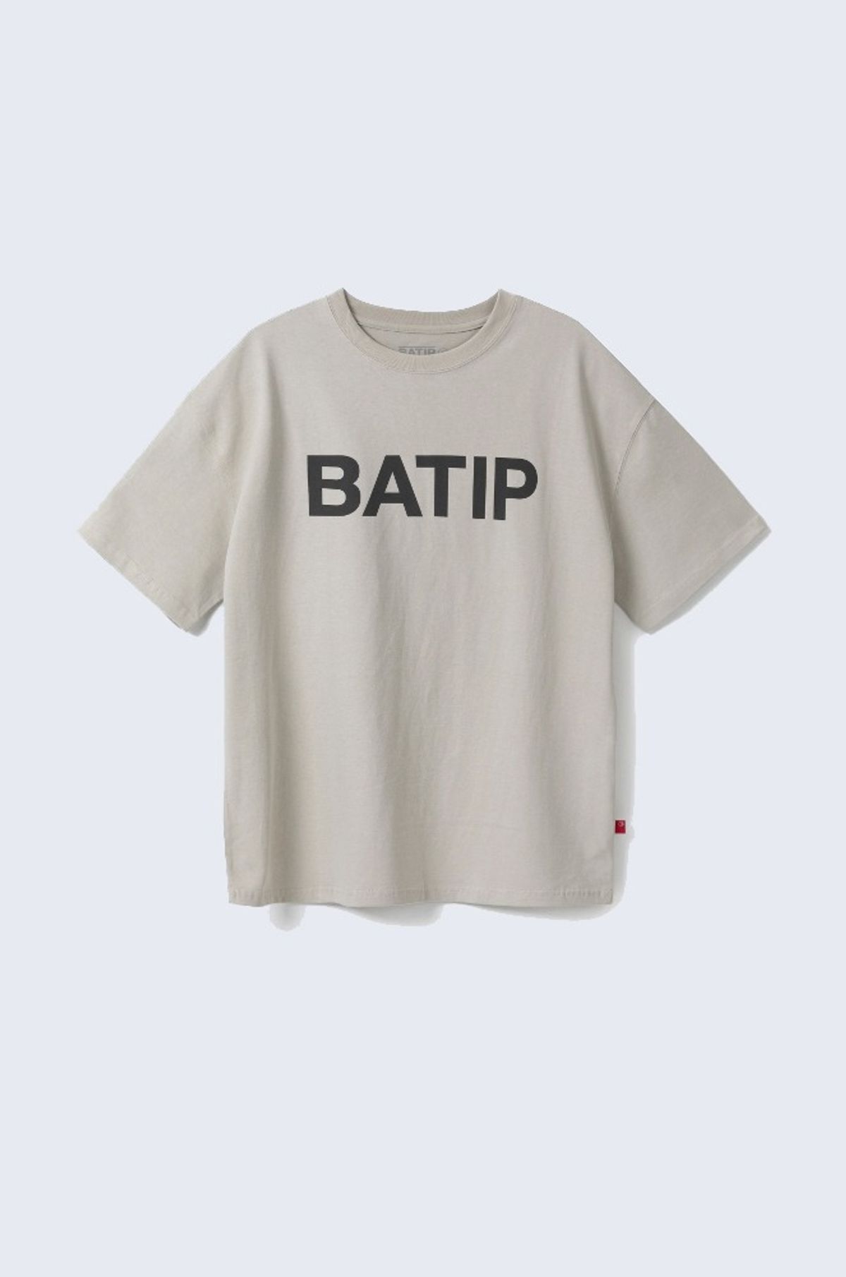 바팁(BATIP) 로고 오버핏 반팔티 베이지