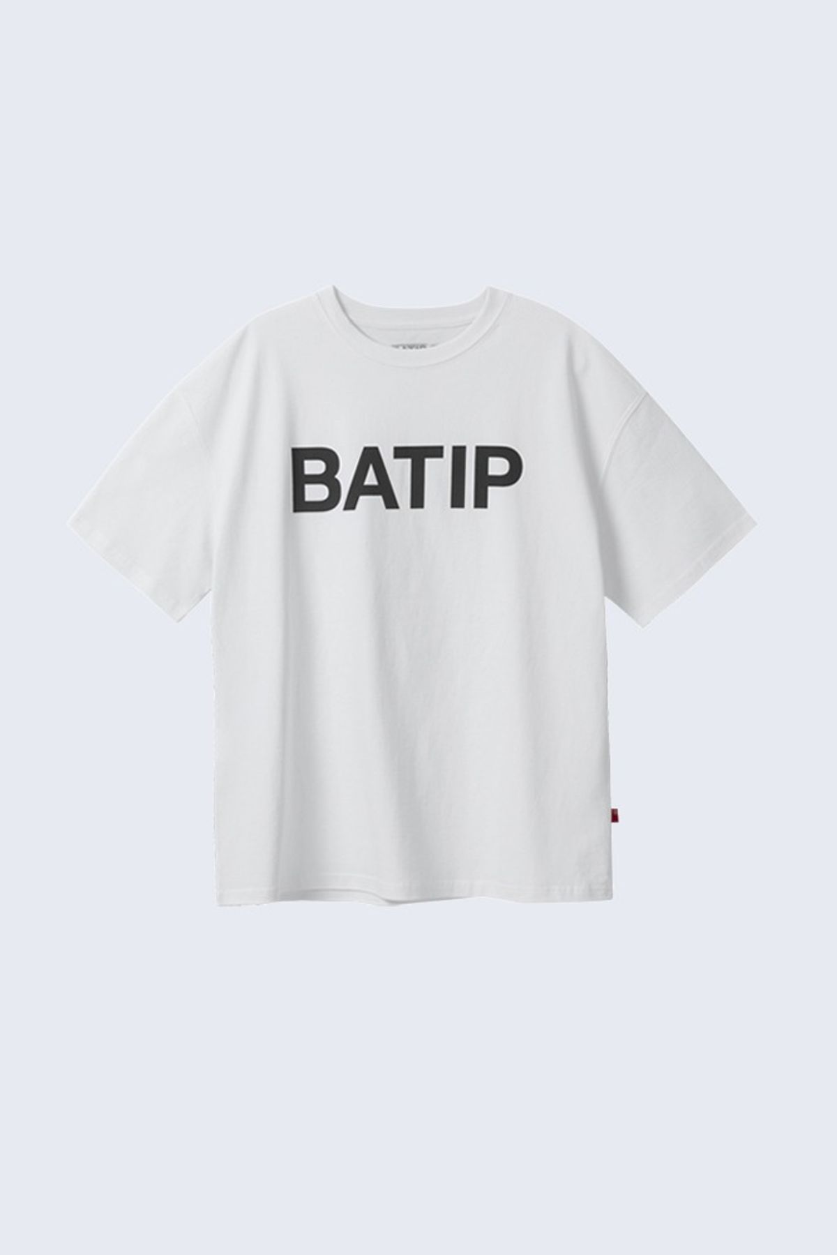 바팁(BATIP) 로고 오버핏 반팔티 화이트