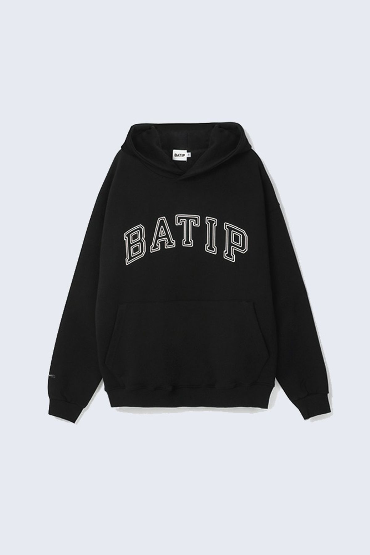 바팁(BATIP) 로고 오버핏 후드 블랙