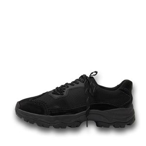 Curved Lace Sneakers BLACK