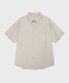 SP 시티보이 린넨 포켓 오버핏 반팔 셔츠-베이지