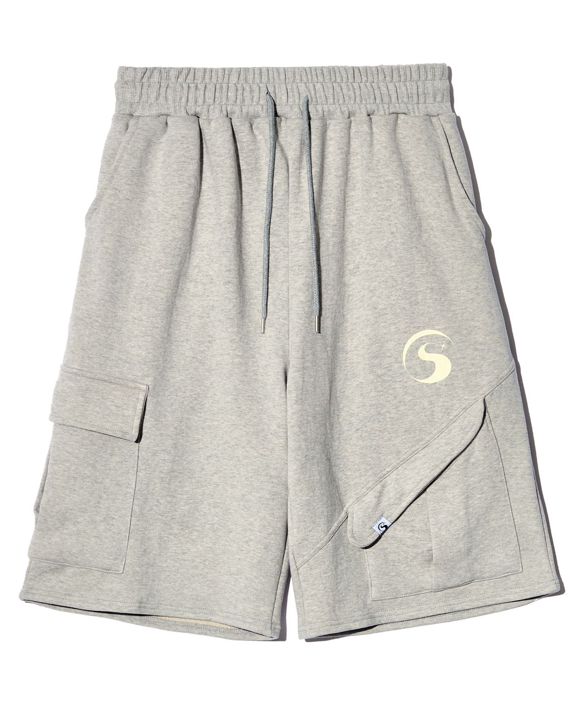피스메이커(PIECE MAKER) TS LOGO BERMUDA SWEAT PANTS (GREY)