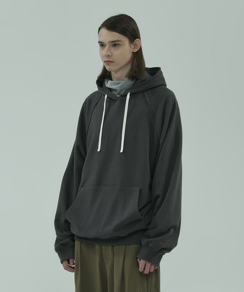 distressed hoodie charcoal