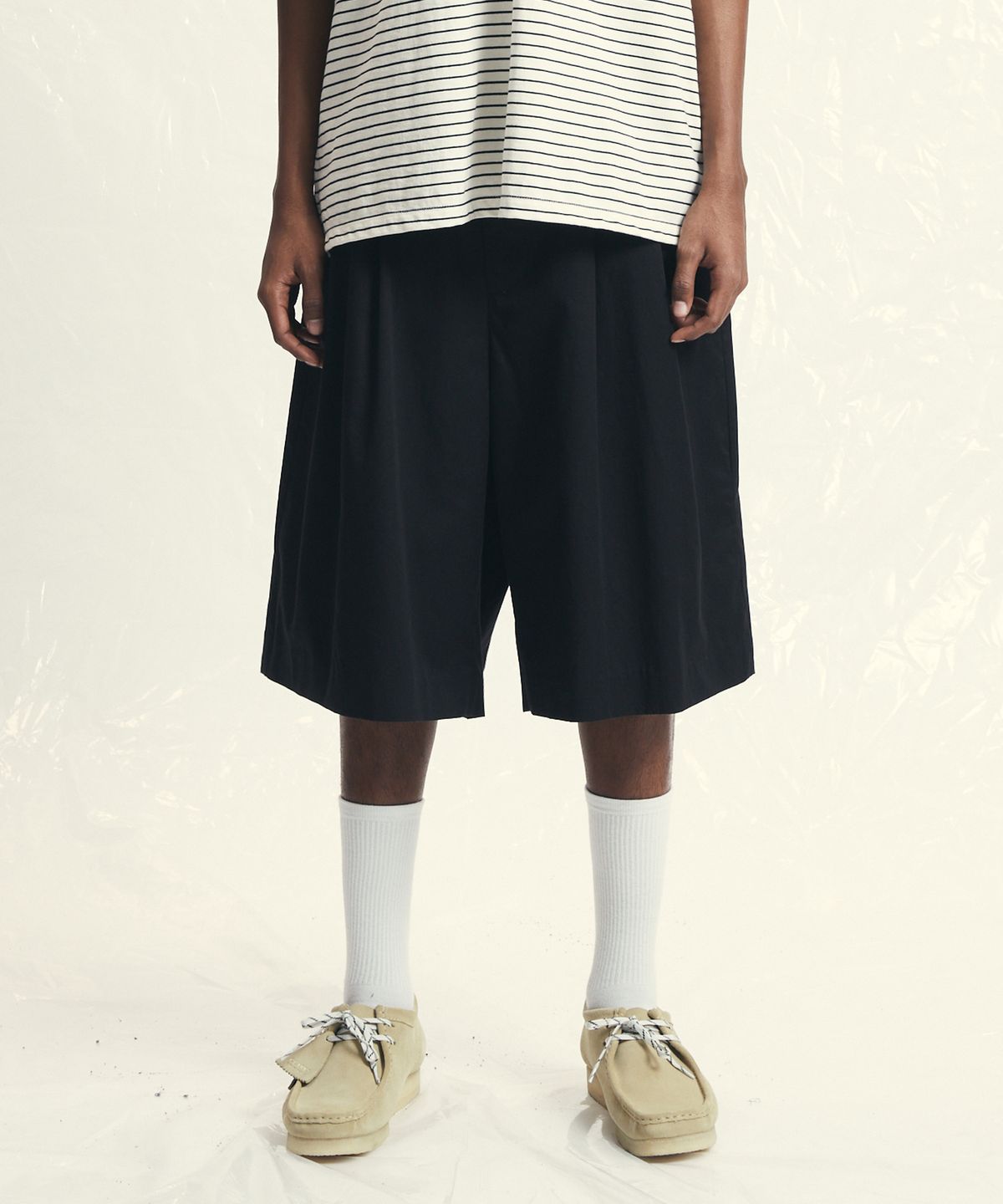 아이아우어(IOUWER) bermuda pants black