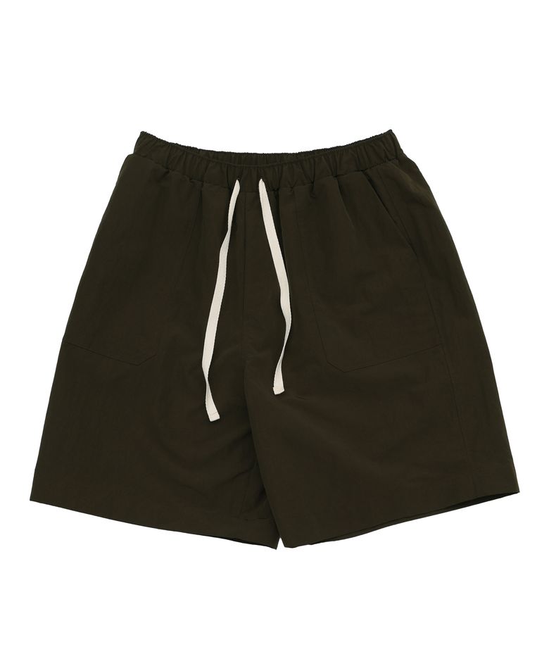 nylon fatigue shorts olive