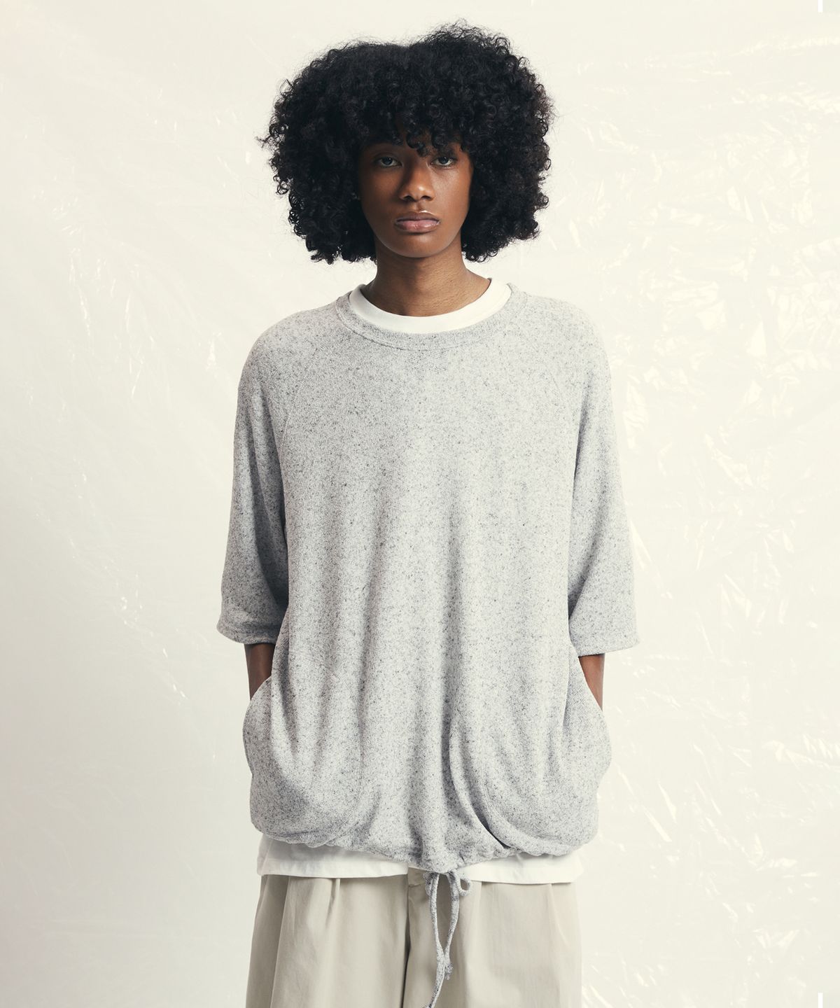 아이아우어(IOUWER) oversize raglan s/s tee black