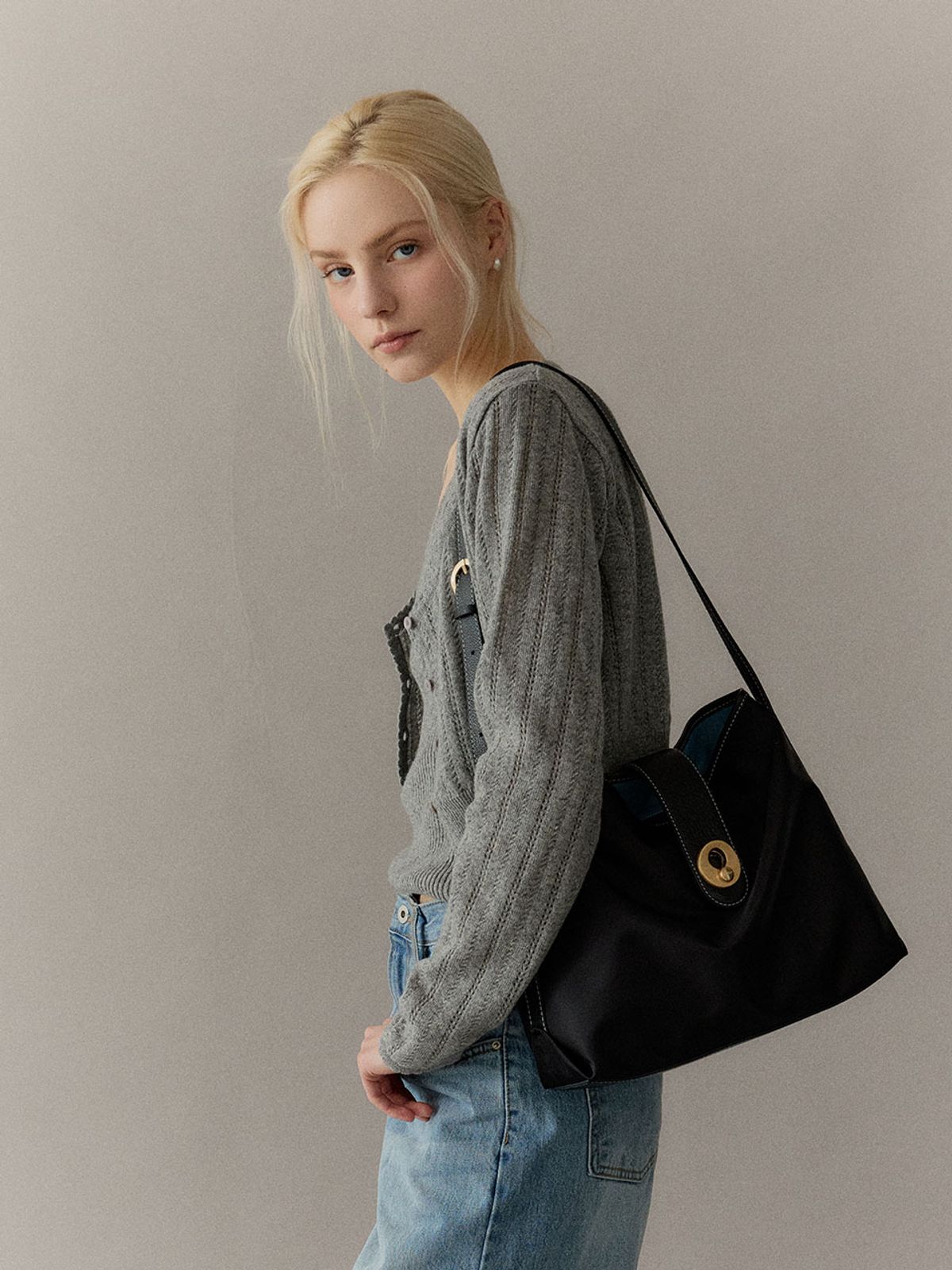 옴니포턴트(OMNIPOTENT) momentum tote bag_ nylon 2 colors