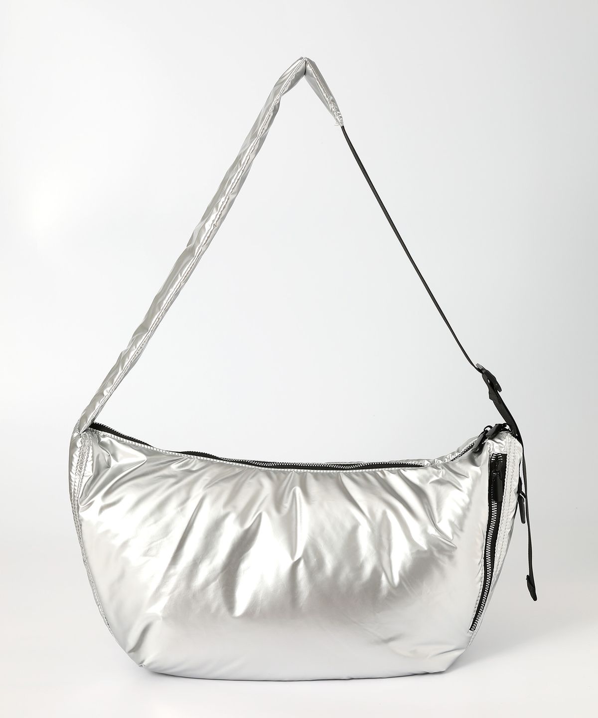 옐로우스톤(YELLOWSTONE) Curved Hobo Cross bag - Silver