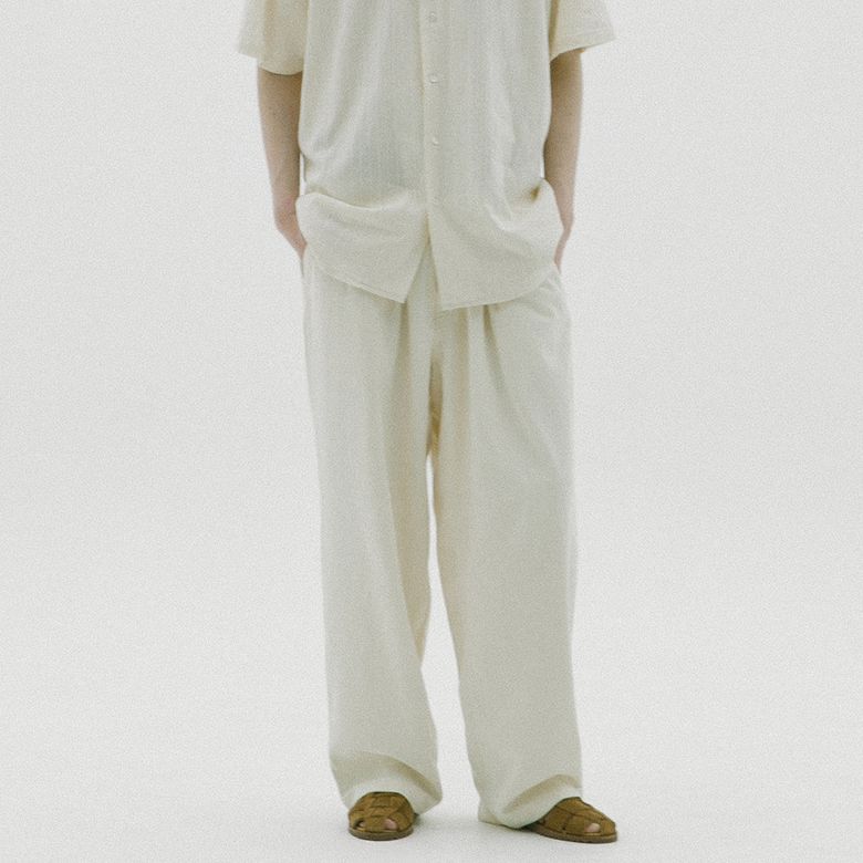 컴피 이지 팬츠 -크림