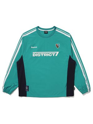 D7 컬러블록 긴소매 피스테 (그린)