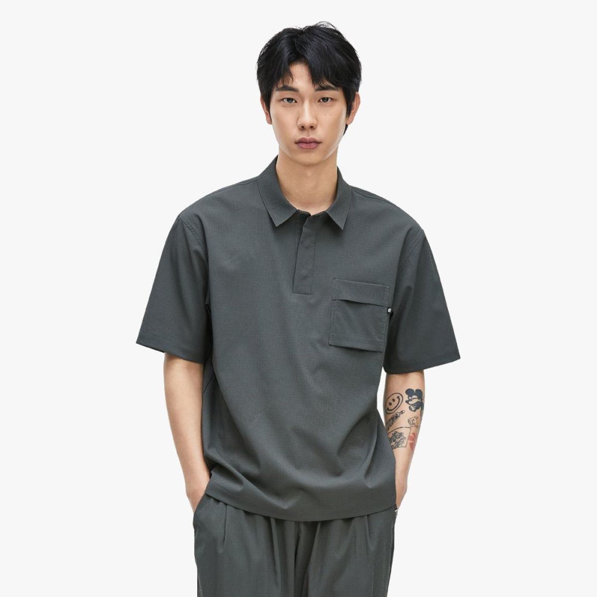 프로-스펙스(PRO-SPECS) 시어서커 폴로 티셔츠