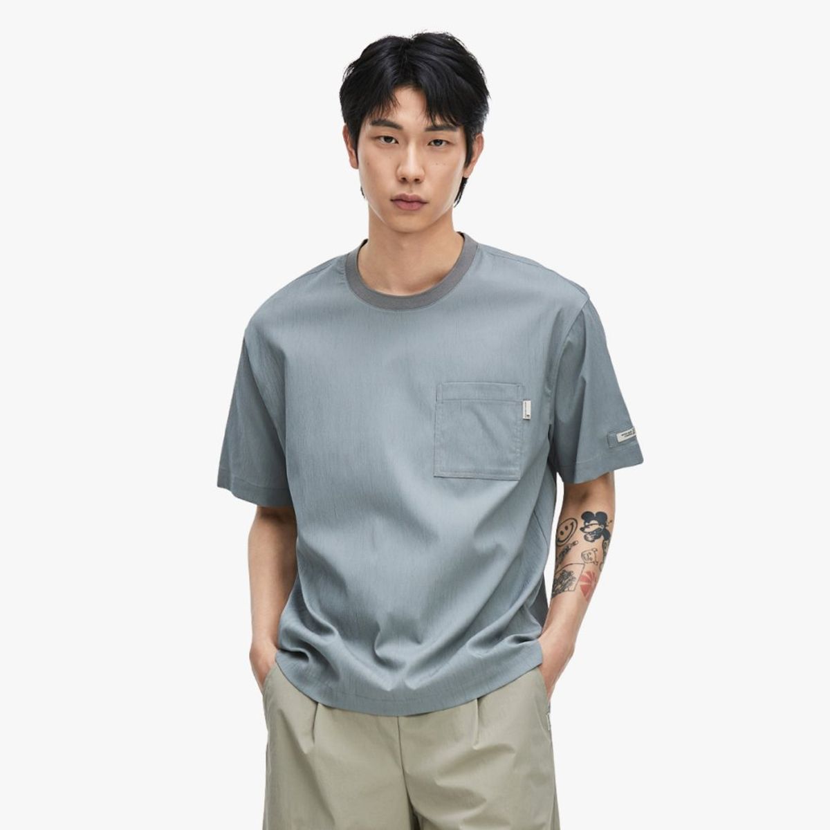 프로-스펙스(PRO-SPECS) 크링클 포켓 티셔츠