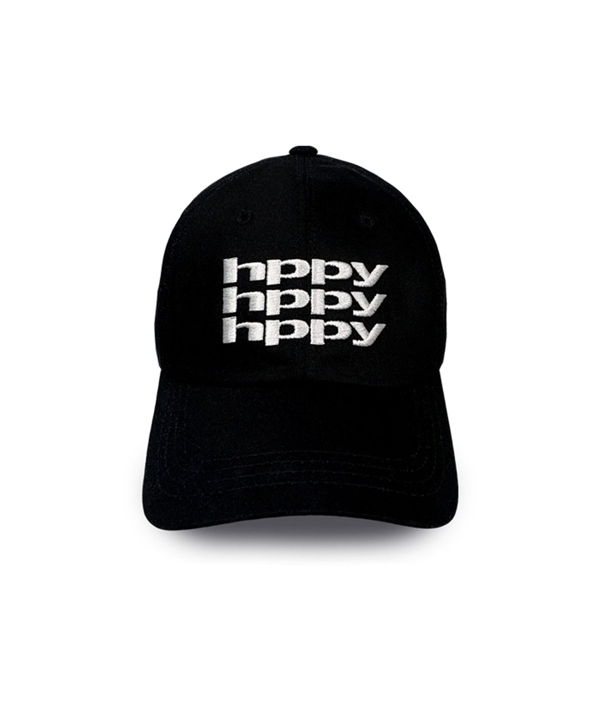 에이치피피와이(HPPY) H001 SIGNATURE 3 LOGO BALL CAP - BLACK