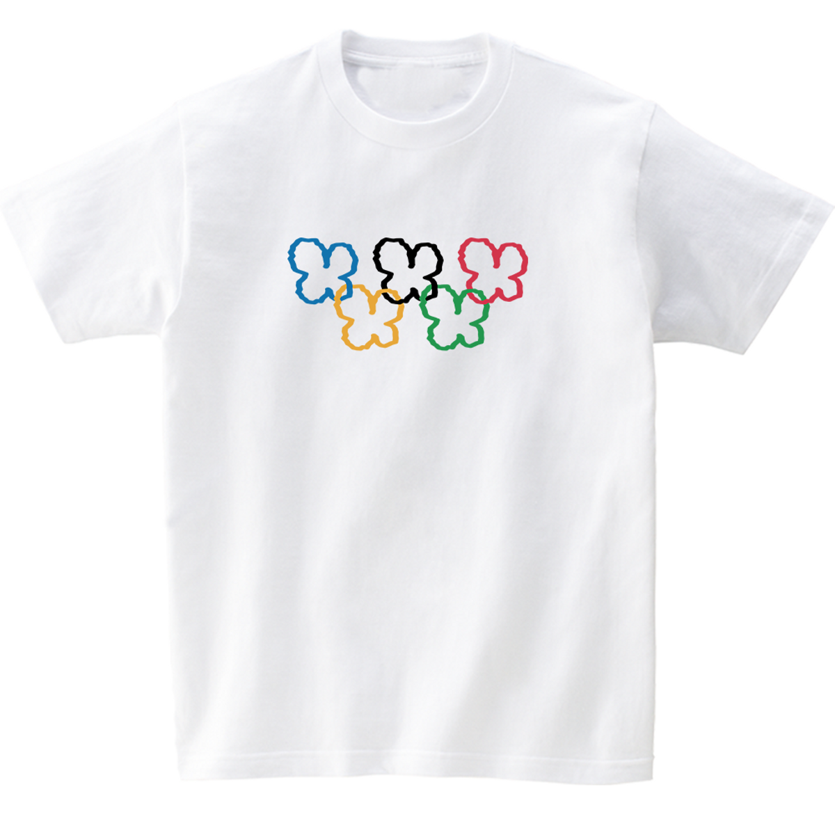 어썸어스(AWESOMEUS) BUTTERFLY OLYMPIC RINGS T-SHIRTS_4COLOR
