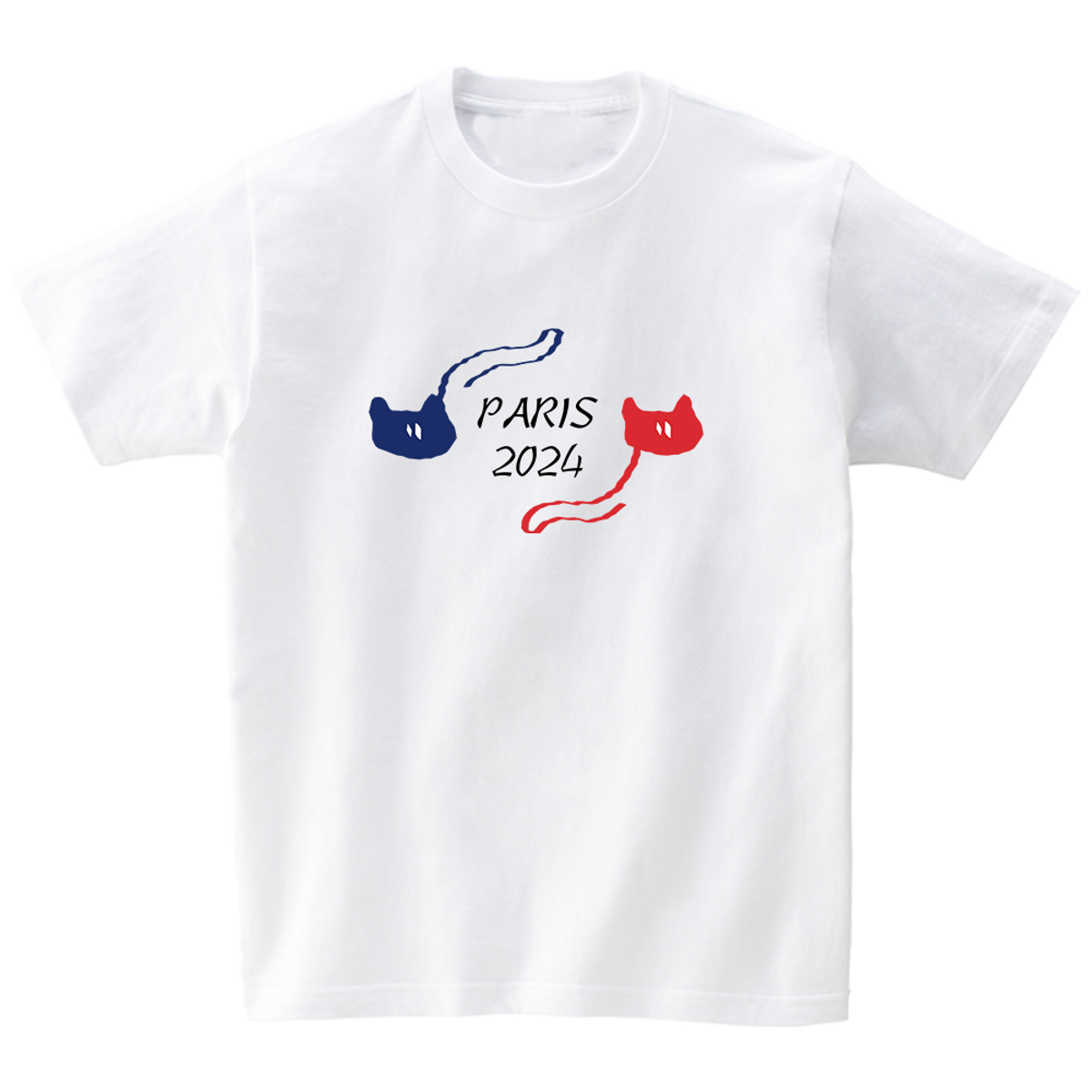 어썸어스(AWESOMEUS) CAT TAIL PARIS OLYMPIC T-SHIRTS_4COLOR