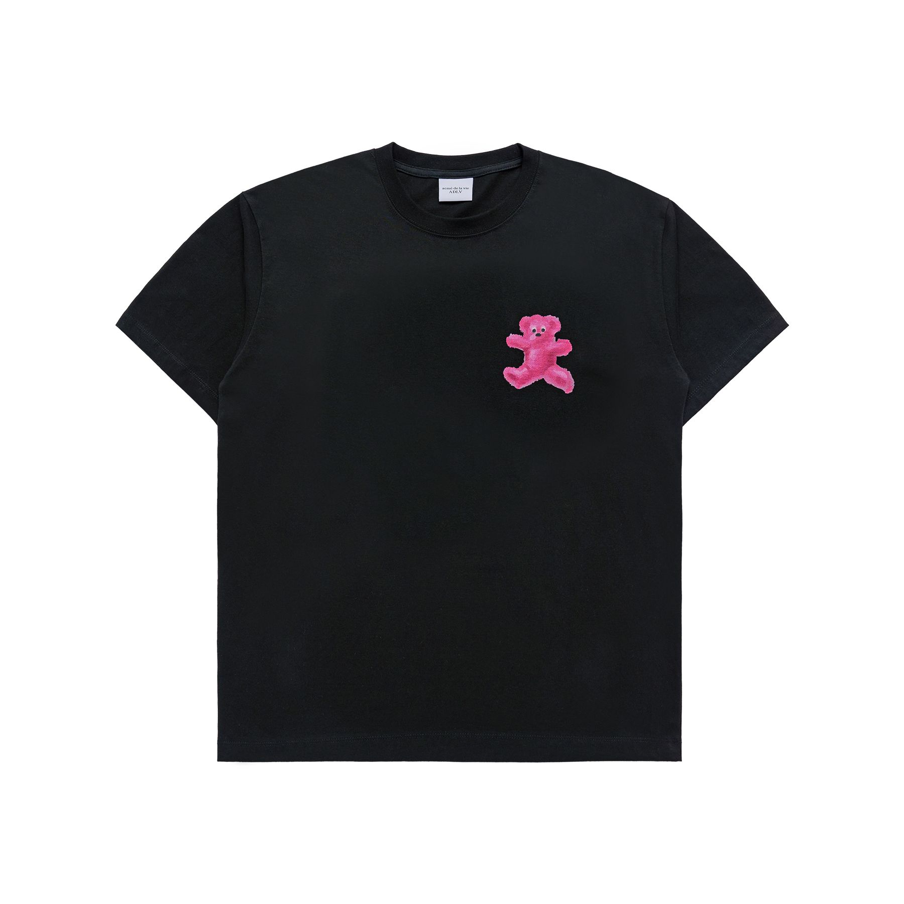 Tシャツ・カットソー ACME DE LA VIE CRAYON THREE BEAR ARTWORK SHORT SLEEV 4BUK062 24SS] CRAYON THREE BEAR ARTWORK SHORT SLEEVE T-SHIRT BLACK