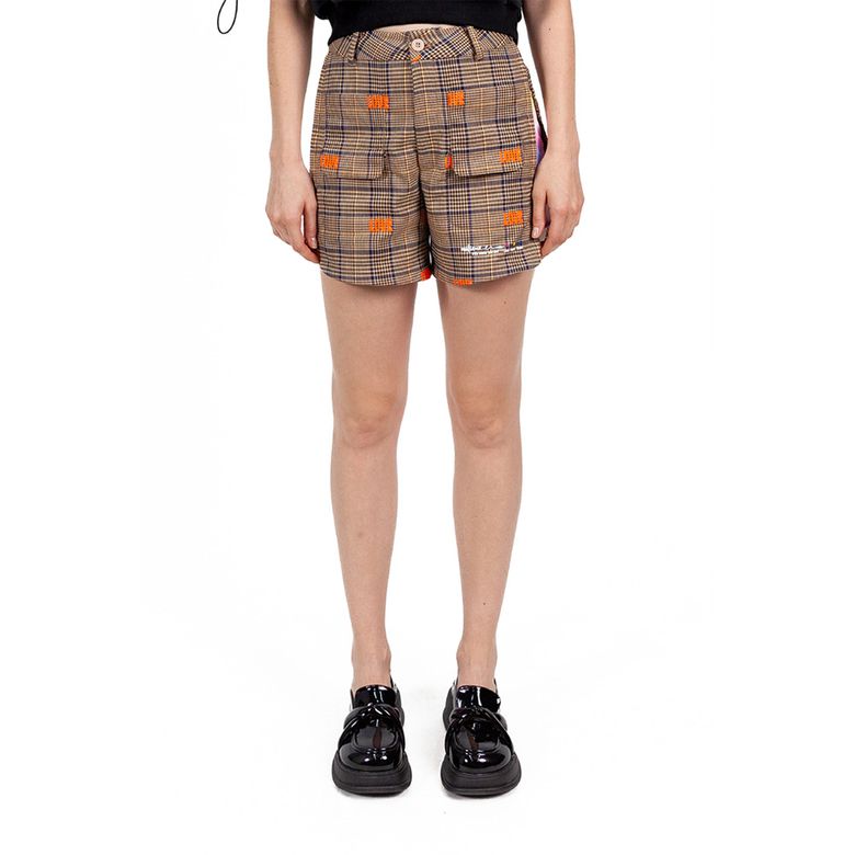 [MXM1FWPTS001MT]Love-Check Woven Hotpants Short