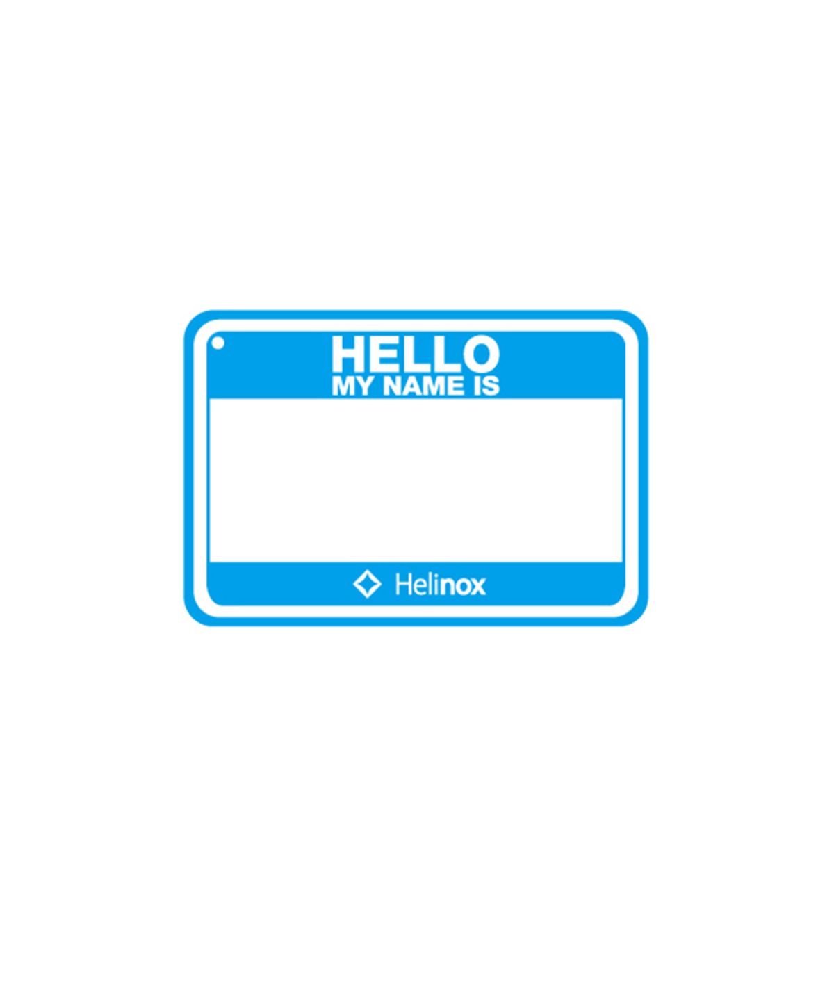 헬리녹스(HELINOX) Hello My Name Is 벨크로 패치 - 블루/화이트 / 91496