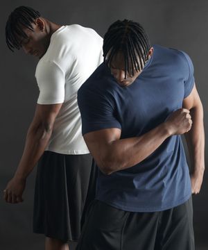 [2 PACK] 머슬핏 무지 모달 반팔티