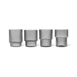 [원더라움] 리플 컵(set of 4) 스모크 그레이