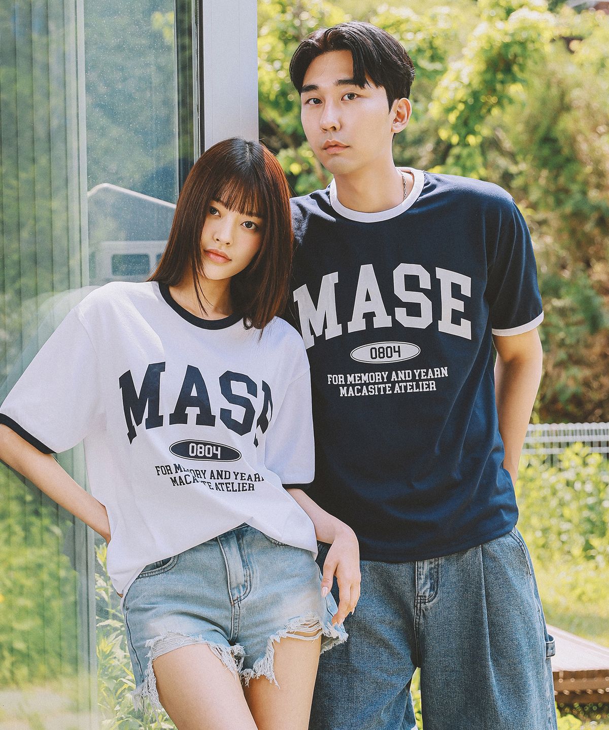 마카사이트(MACASITE) [2PACK] MASE 배색 반팔티_2 COLOR - 사이즈 & 후기 | 무신사