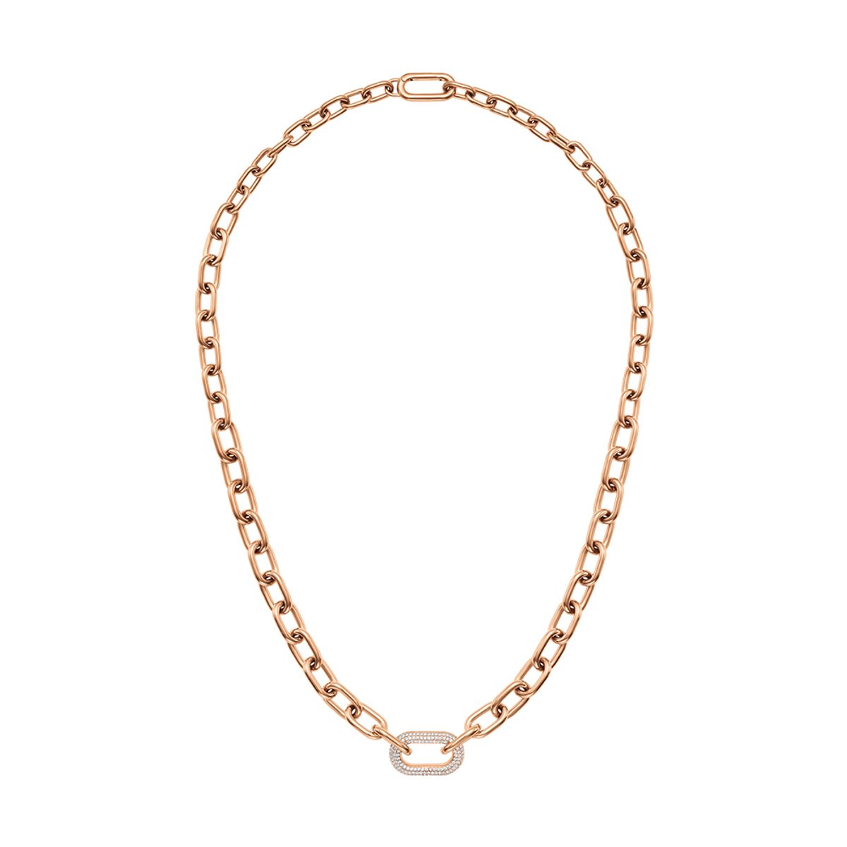 다니엘 웰링턴(DANIEL WELLINGTON) CRYSTAL LINK NECKLACE 카라비너 큐빅 체인 목걸이