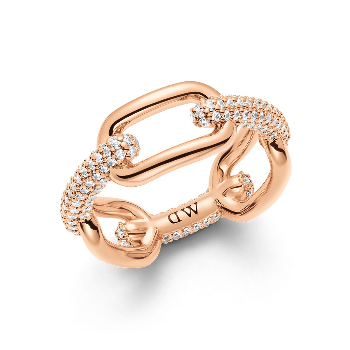 다니엘 웰링턴(DANIEL WELLINGTON) CRYSTAL LINK RING 큐빅장식 패션반지 커플링