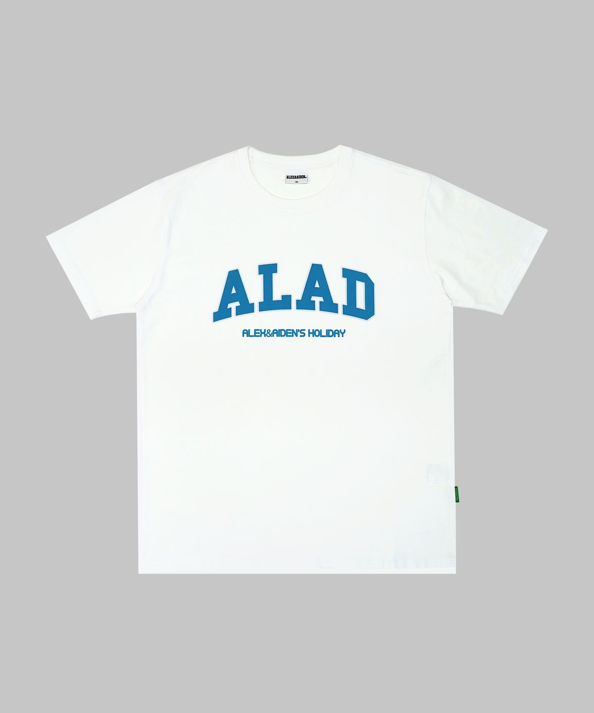 알렉스앤에이든(ALEXNAIDEN) 홀리데이 반팔티(화이트)