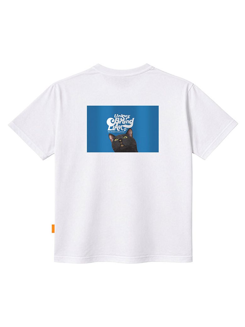 스퀘어블랙캣 반팔티셔츠 남녀공용 빅사이즈 S~4XL