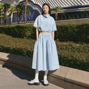 (SET-하의) 스트링 밴드 롱 스커트 AQ2WS463