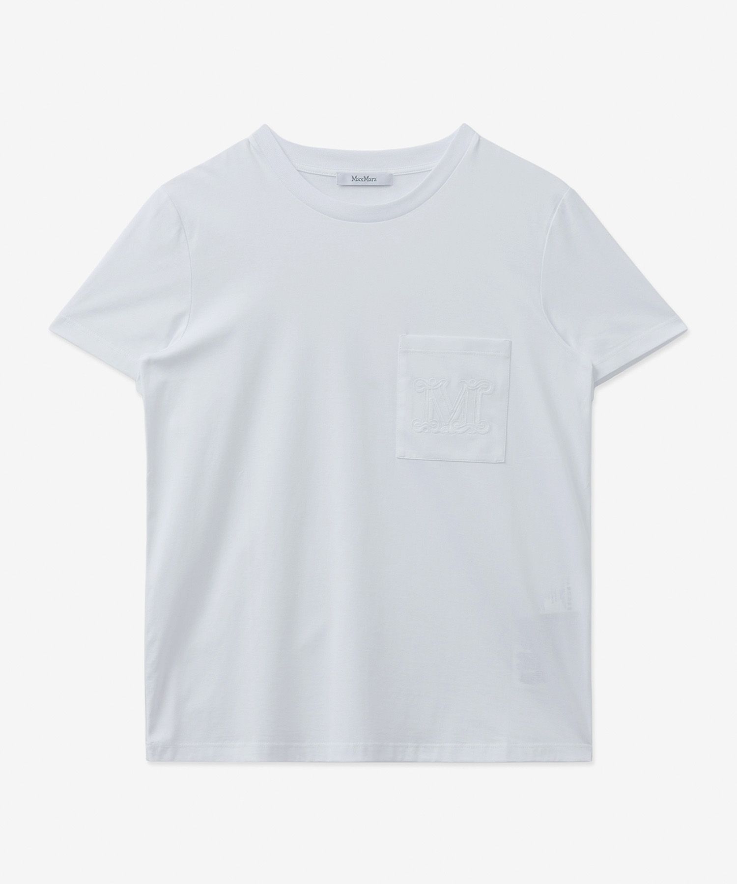 ★Max Mara★ Ennio Cotton Short Sleeve T-Shirt White 1941022 MUSINSA | MAXMARA Ennio Cotton Short-Sleeved T-Shirt - White