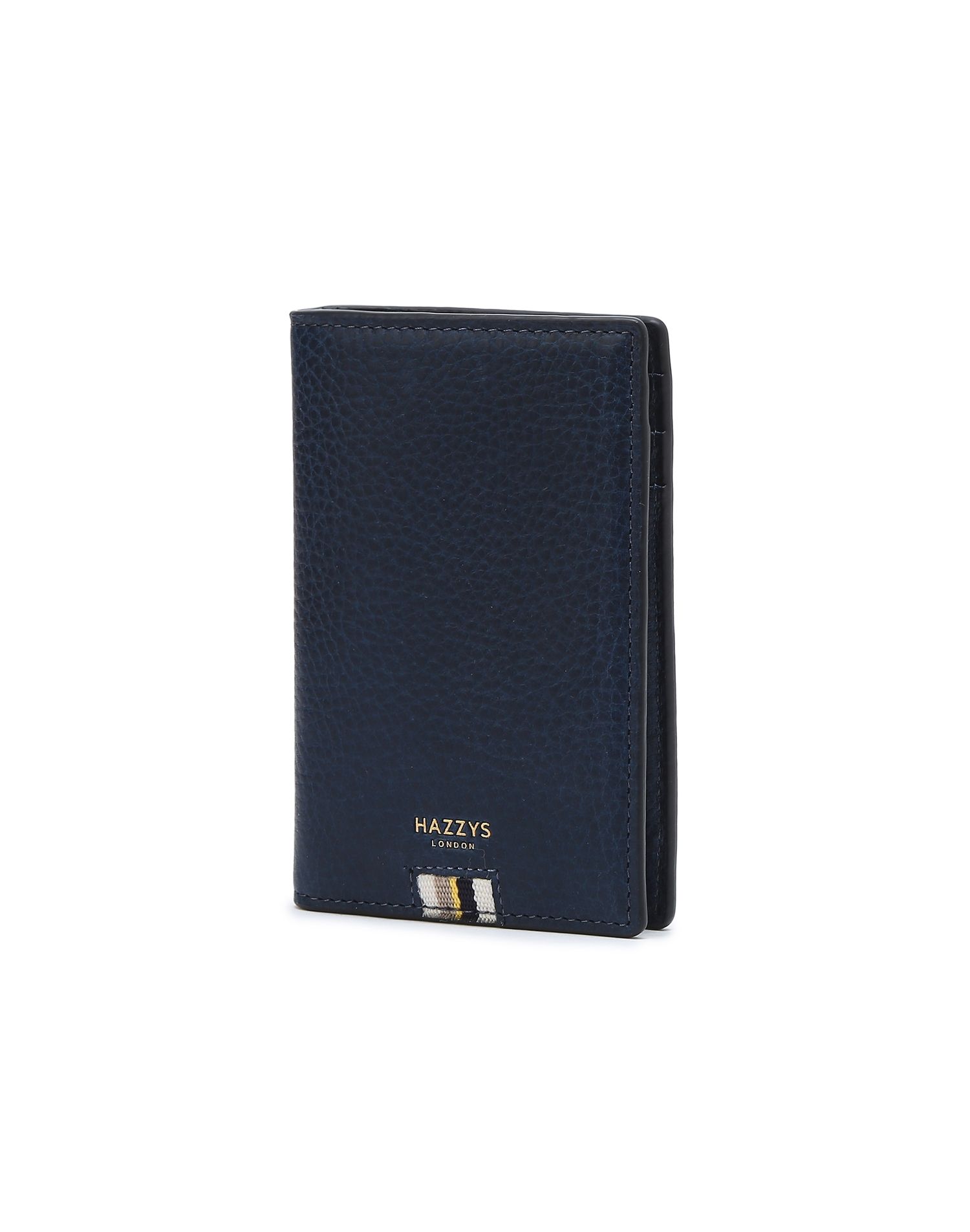 [HAZZYS] グレー パターン配色 レザー カード コイン ウォレット MUSINSA | HAZZYS MEN ACC [LONDON STRIPE] Navy Monochrome