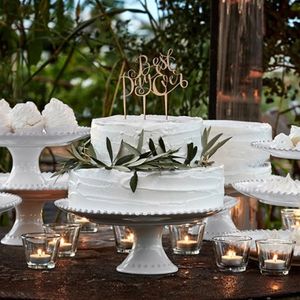 펄 화이트 33cm 케이크스탠드