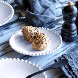 펄 화이트 17cm 브래드접시