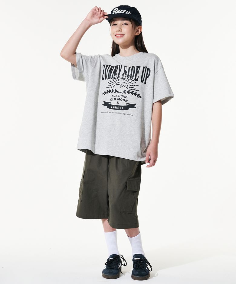 자이언트핏 카고 하프팬츠(카키)