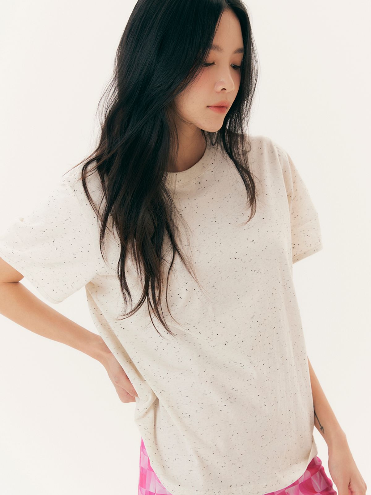 유가당(YUGADANG) Balloon sleeve T-shirt_Oatmeal
