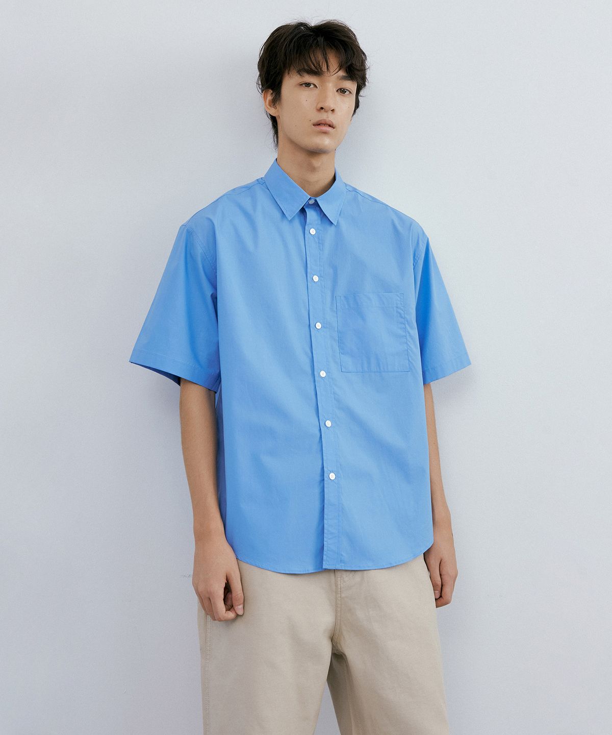 엔도어(ENDOOR) Typewriter ring 1/2 shirt (cornflower blue)