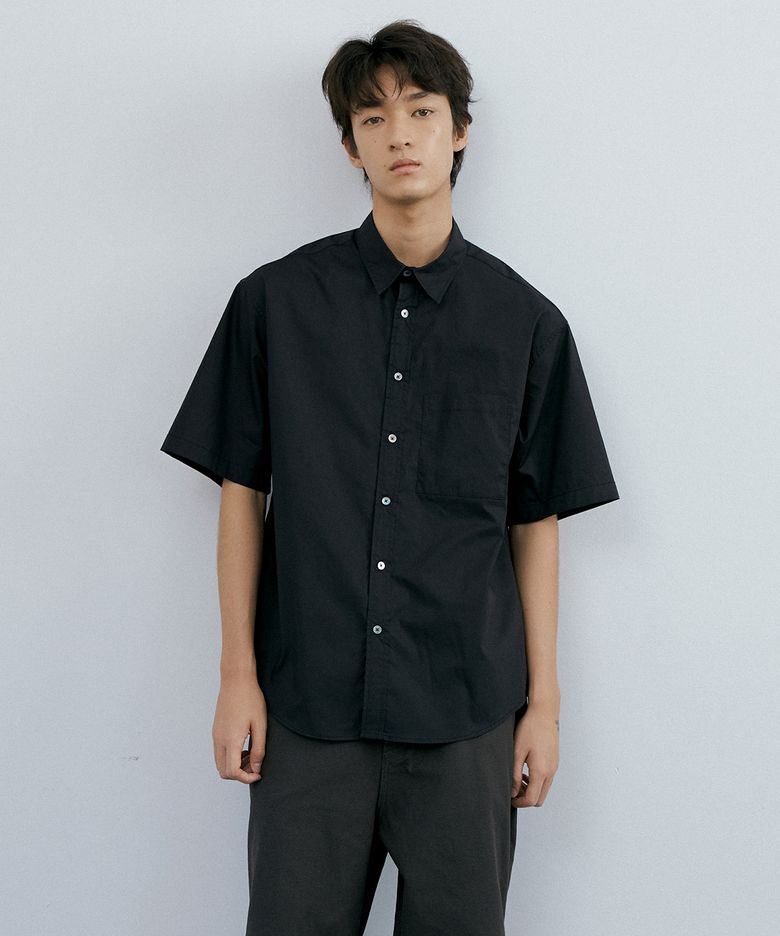 Typewriter ring 1/2 shirt (black)