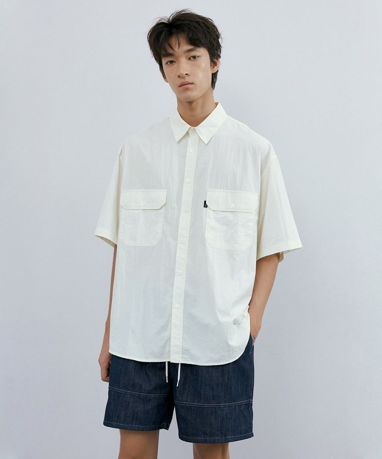 Over easy 1/2 shirt (ecru)