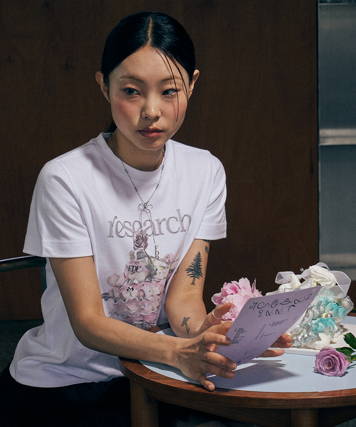 에프디알(FDR) Bouquet Flower Cake Short Sleeve White