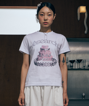 Silver Layering Cake Short Sleeve White