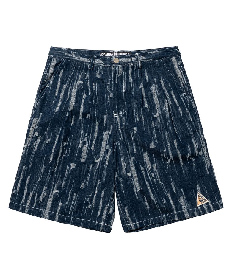FELIX DENIM TWO TUCK WIDE SHORTS
