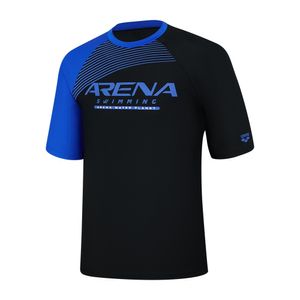 남성 임팩트 레저 숏슬리브 래쉬가드 A4BM1RR01BLK