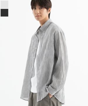 라이트 웨이트 크리즈 체크 셔츠 ( 2Color )