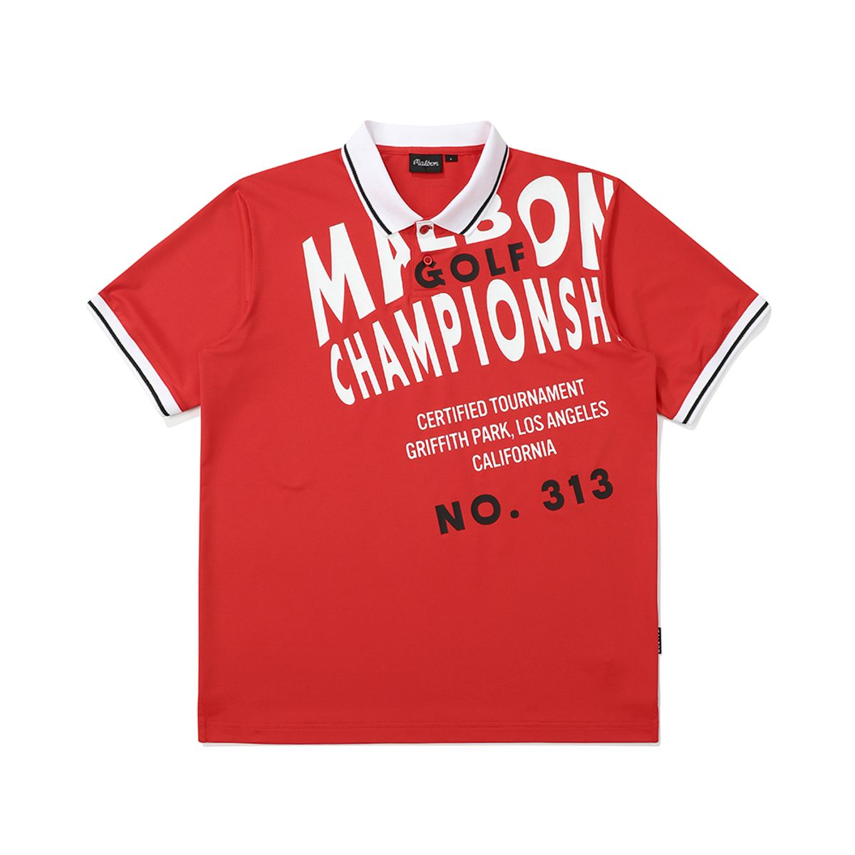 말본 골프(MALBON GOLF) 말본 챔피언쉽 폴로 티셔츠 RED (MAN)
