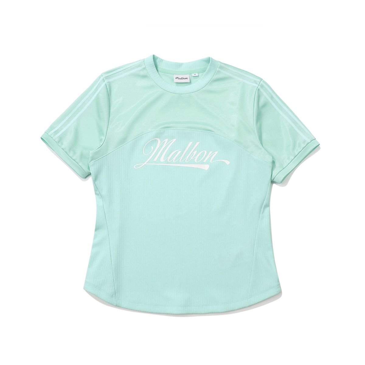 말본 골프(MALBON GOLF) 컬러 포인트 라운드 티셔츠 MINT (WOMAN)